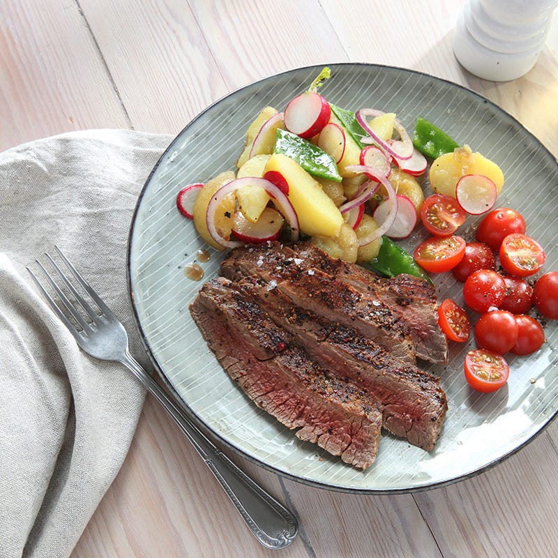 Foto av Grillad flankstek med ljummen potatissallad från WW ViktVäktarna
