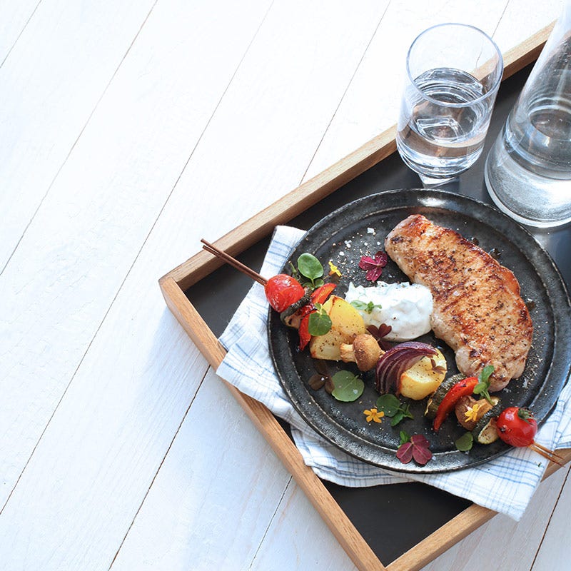 Foto av Grillad kotlett med grönsaksspett från WW ViktVäktarna