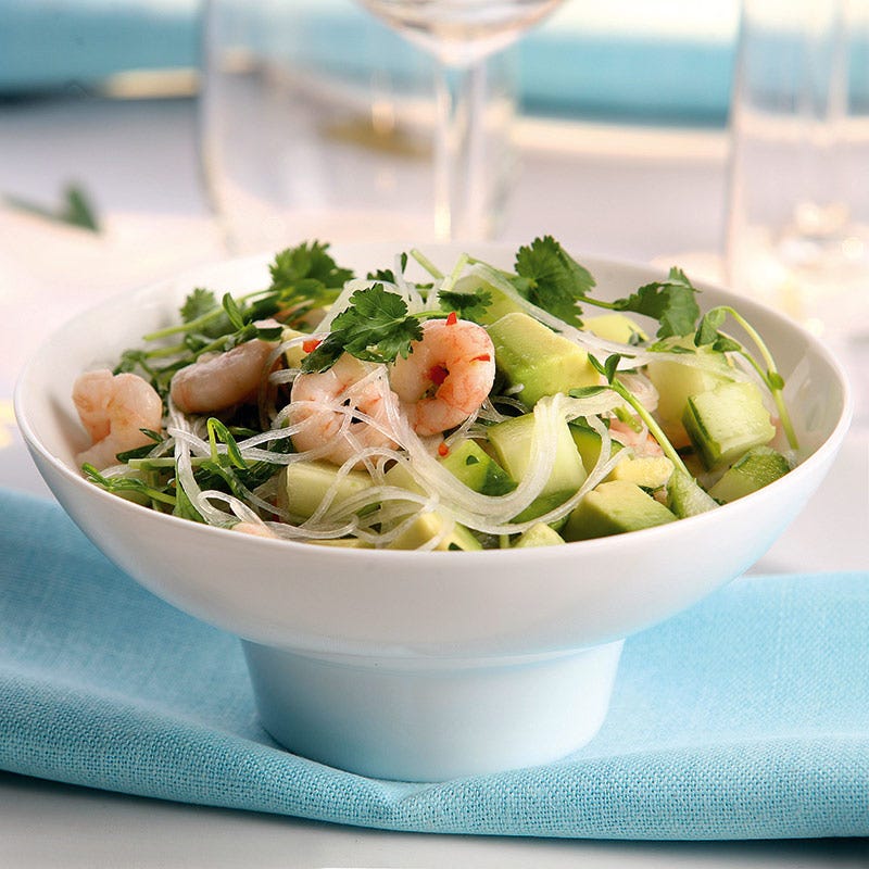 Foto av Sallad på grapemarinerade räkor från WW ViktVäktarna