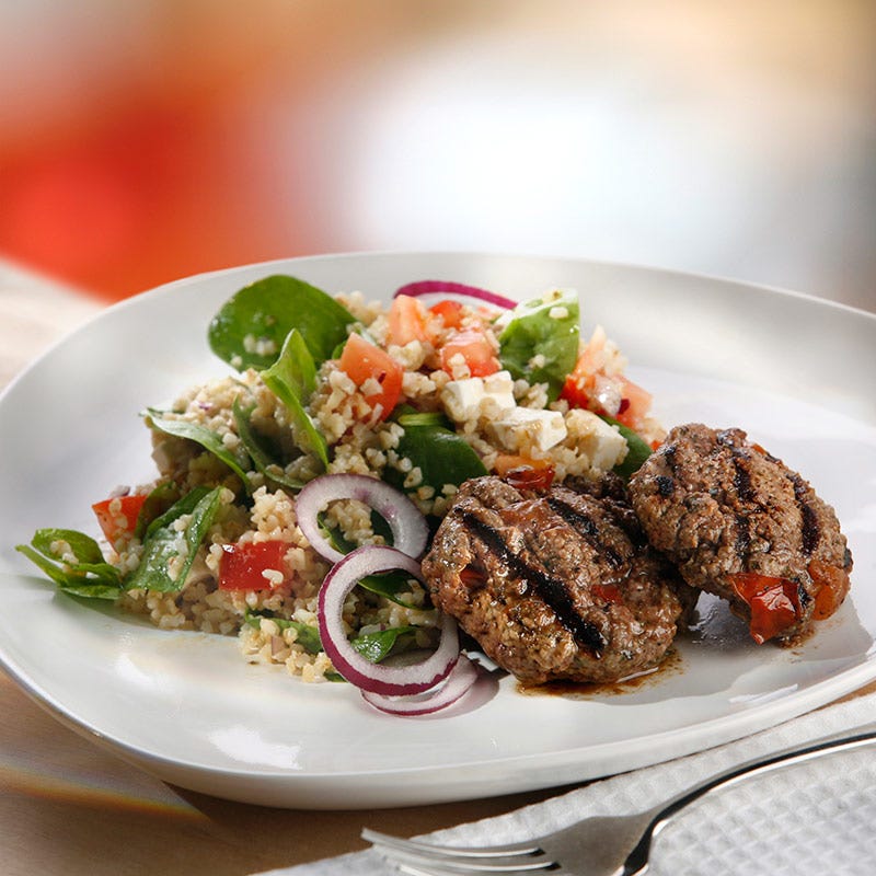 Foto av Nötfärsbiffar med soltorkad tomat från WW ViktVäktarna