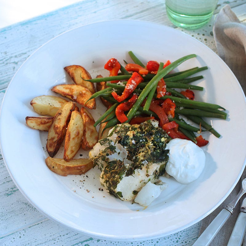 Foto av Ört- och citrontorsk med pepparrotskvarg från WW ViktVäktarna