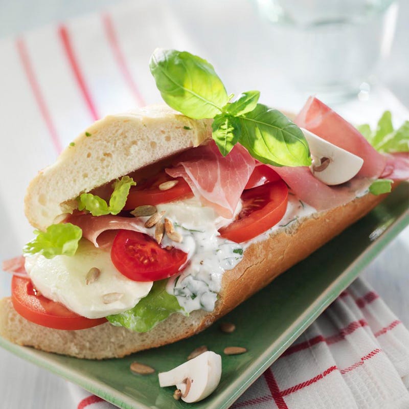 Foto av Krämig baguette med mozzarella från WW ViktVäktarna