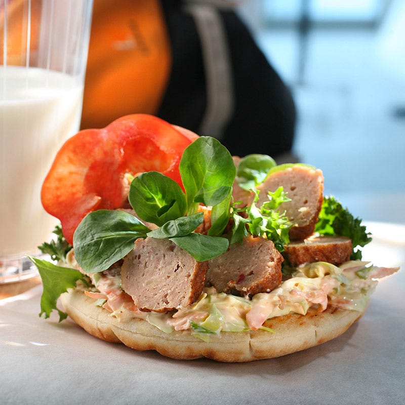 Foto av Köttbullssmörgås med coleslaw från WW ViktVäktarna