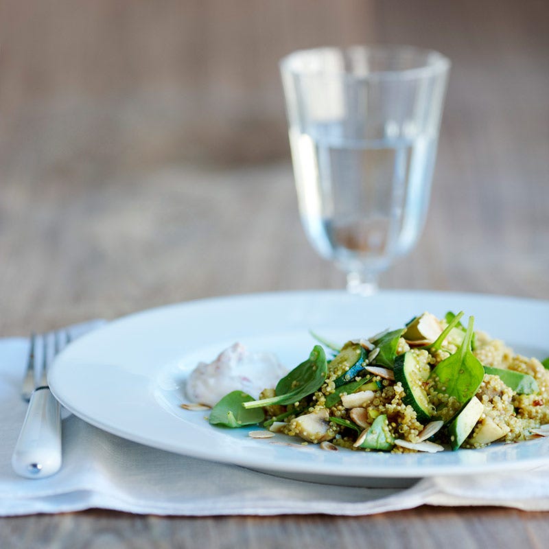 Foto av Pytt i panna med quinoa, svamp och avokado från WW ViktVäktarna