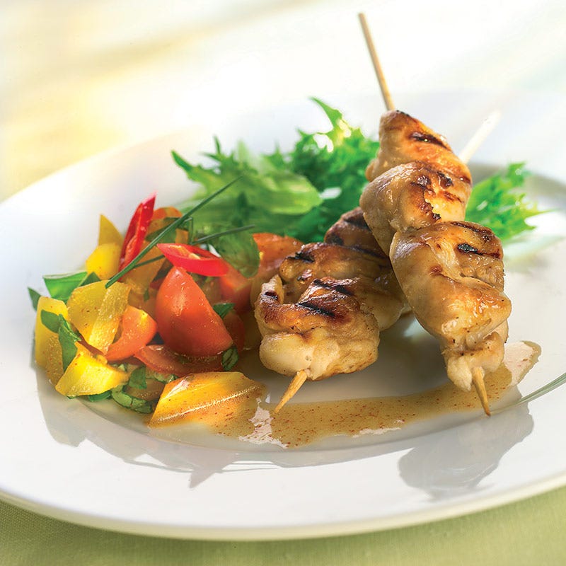 Foto av Kycklingspett med mangosalsa från WW ViktVäktarna
