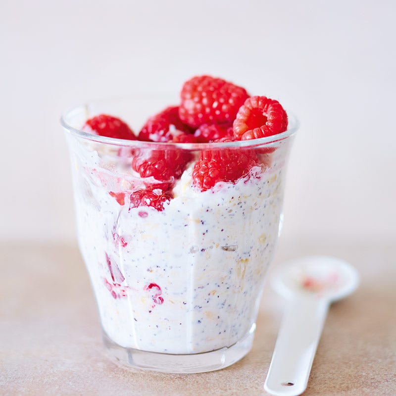 Foto av Overnight oat med citron och hallon från WW ViktVäktarna