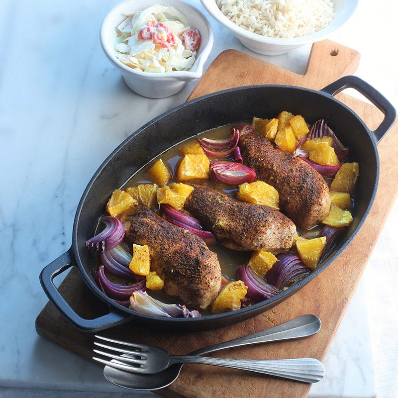 Foto av Jerkchicken med het vitkålssallad från WW ViktVäktarna