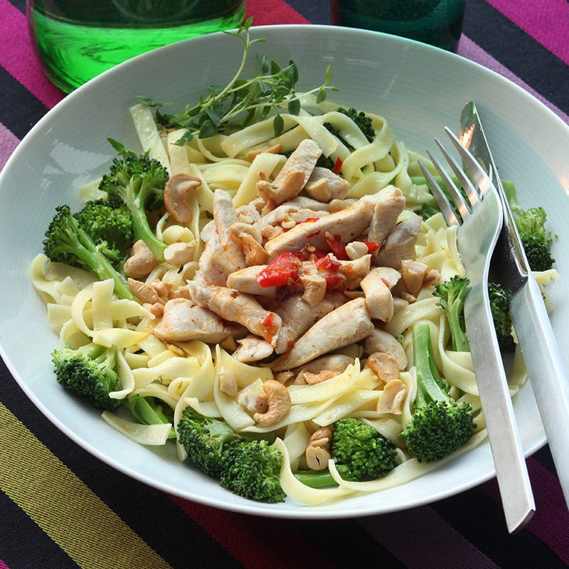 Foto av Het kyckling med broccolipasta från WW ViktVäktarna