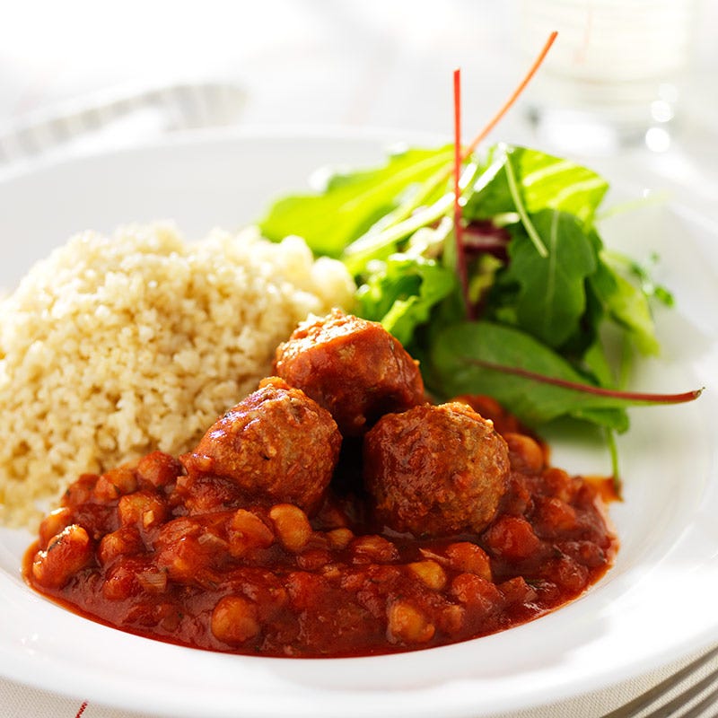 Foto av Spiskumminkryddade lammfärsbullar i tomatsås från WW ViktVäktarna
