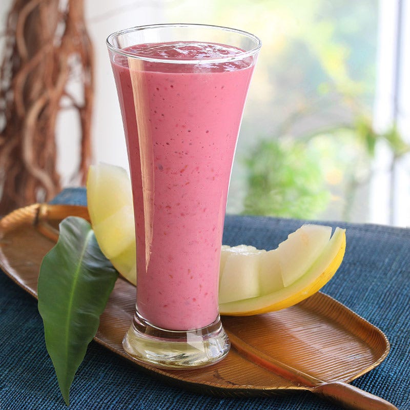 Foto av Hallonsmoothie med melon från WW ViktVäktarna
