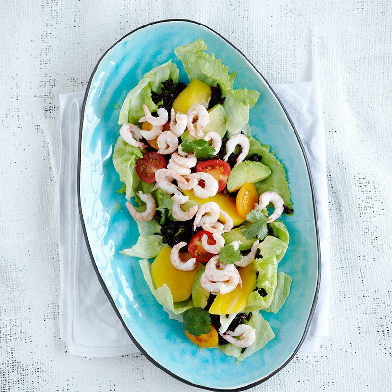 Foto av Räksallad med svart ris från WW ViktVäktarna