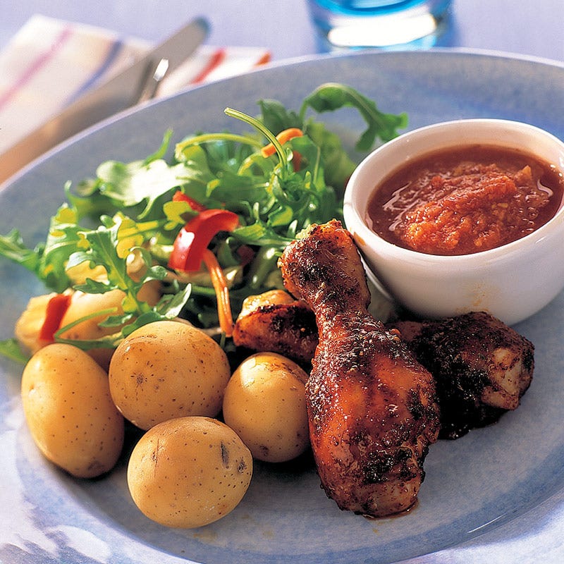 Foto av Chilikyckling och röd mojo från WW ViktVäktarna