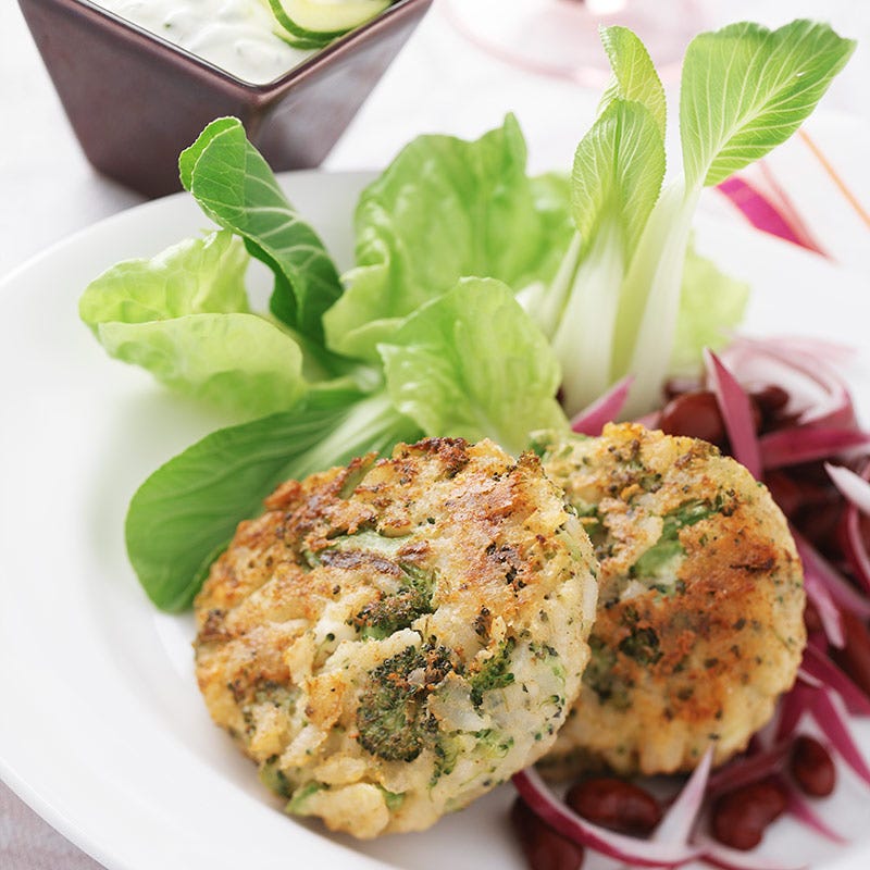 Foto av Broccolibiffar med salladsost från WW ViktVäktarna