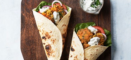 Falafel med myntasås