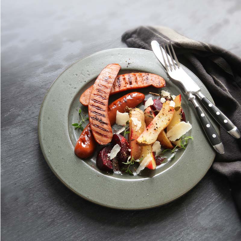 ViktVäktarna - Grillad chorizo med bakad rödbets- och potatissallad