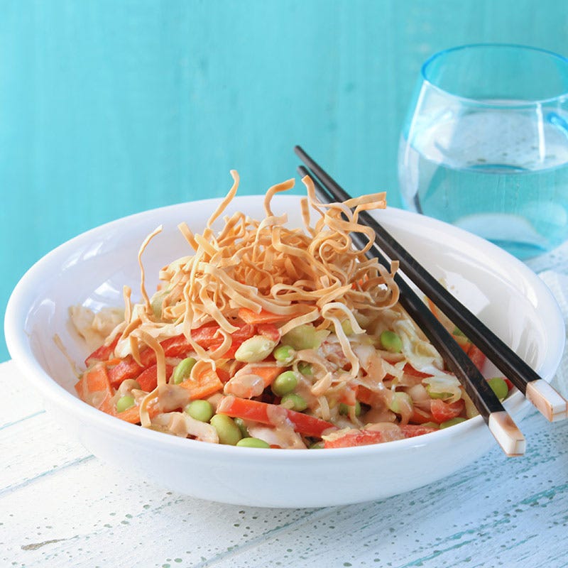 Foto av Krispig nudelsallad med jordnötsdressing från WW ViktVäktarna