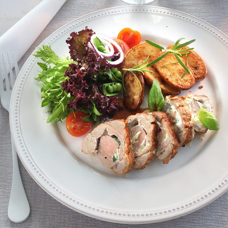 Foto av Örtfylld grillad fläskfilé och ugnsbakad potatis från WW ViktVäktarna