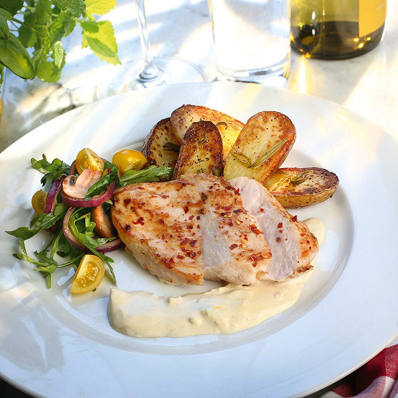 Foto av Kyckling med rostad vitlökskräm och örtpotatis från WW ViktVäktarna