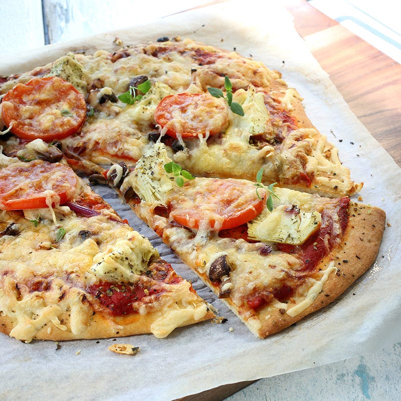 Foto av Pizza med kronärtskocka och svamp från WW ViktVäktarna