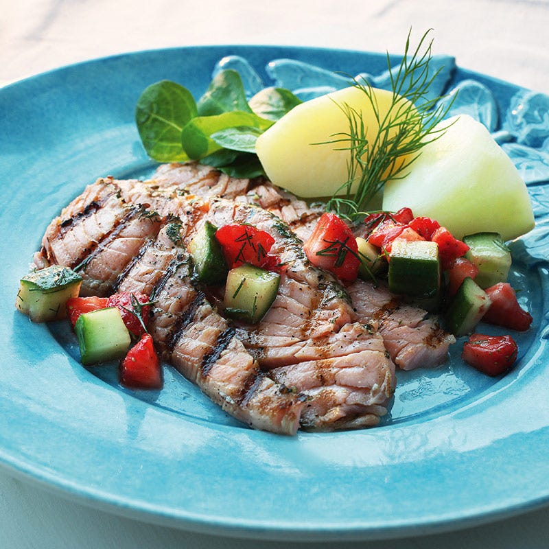 Foto av Lätthalstrad gravlax med syrlig salsa från WW ViktVäktarna