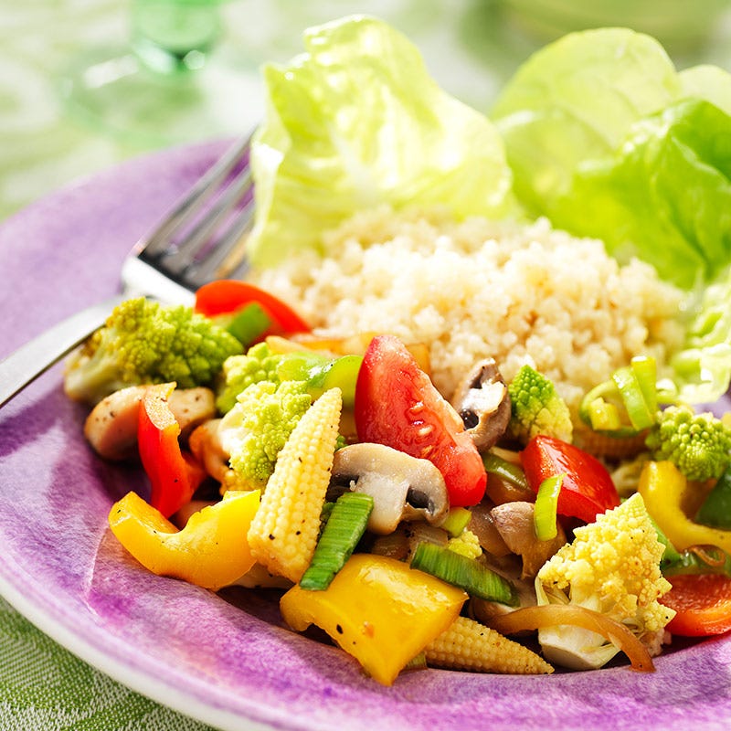 Foto av Couscous med färg från WW ViktVäktarna