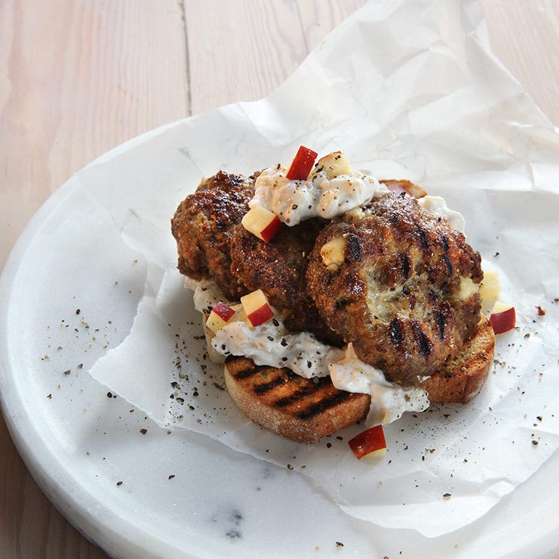 Foto av Grillade färsbiffar med äppeltzatziki från WW ViktVäktarna