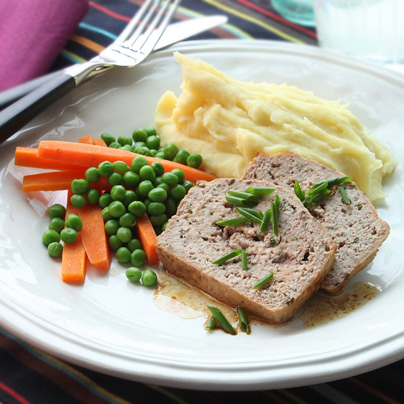 Foto av Köttfärslimpa med potatis- och jordärtskocksmos från WW ViktVäktarna