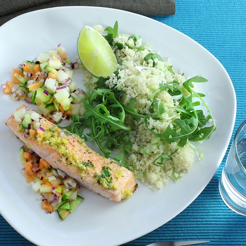 Foto av Lax med fruktsalsa från WW ViktVäktarna