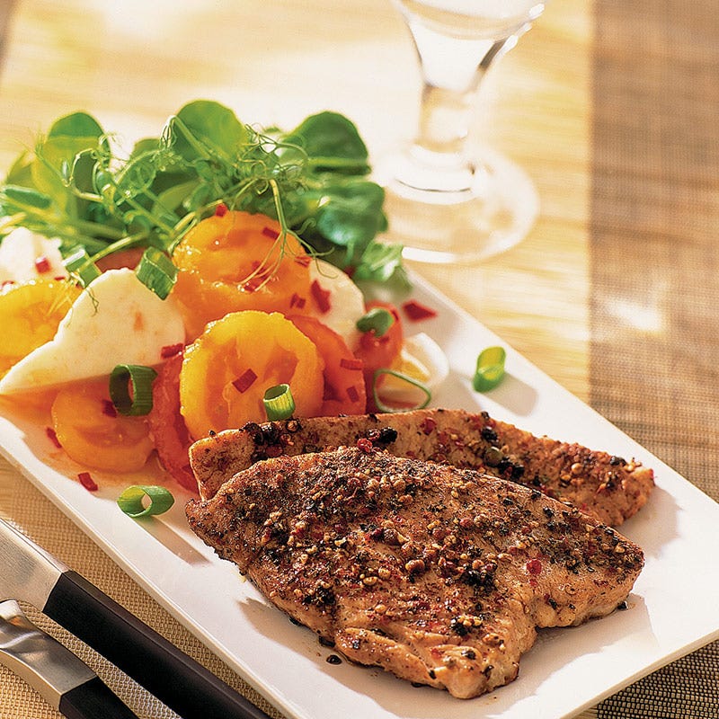 Foto av Pepprig schnitzel med tomatsallad från WW ViktVäktarna