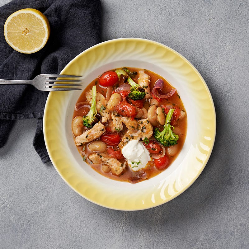 ViktVäktarna - Kyckling- och böngryta med citron och timjan