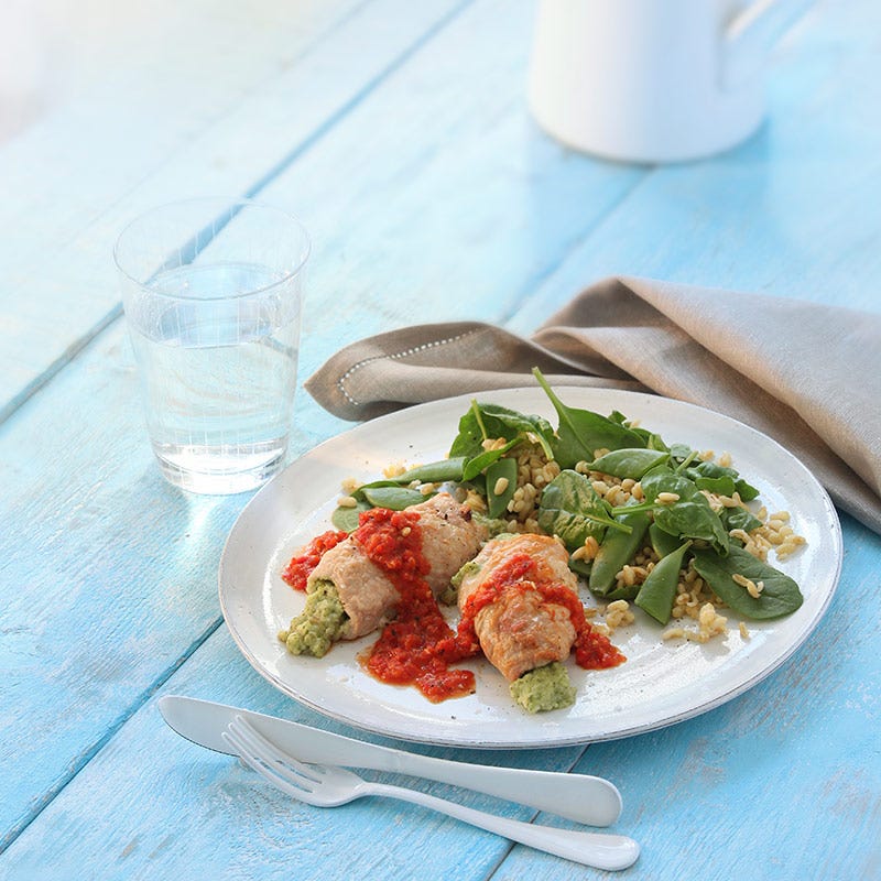 Foto av Broccolifylld kyckling med paprikasås från WW ViktVäktarna