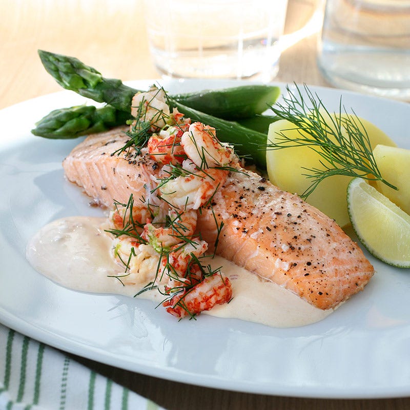 Foto av Laxfilé med kräftröra från WW ViktVäktarna