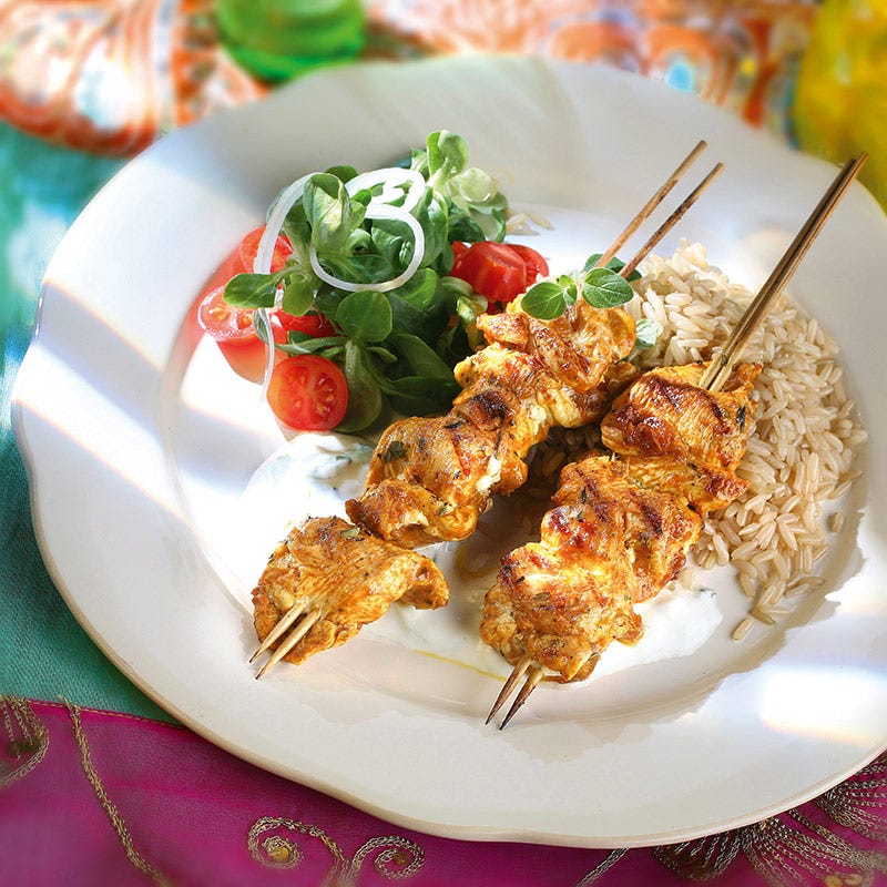 Foto av Kycklingspett "mild curry" från WW ViktVäktarna