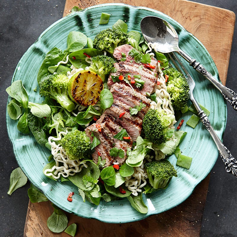 Foto av Grillad ryggbiff med nudelsallad från WW ViktVäktarna
