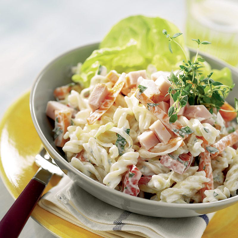Foto av Krämig pastasallad med rökt skinka och äpple från WW ViktVäktarna