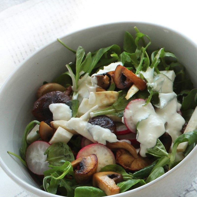 Foto av Svamp- och spenatsallad från WW ViktVäktarna