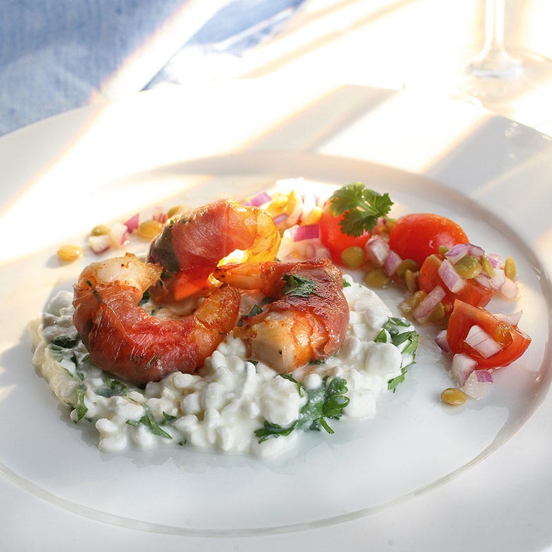 Foto av Pancettalindade räkor från WW ViktVäktarna