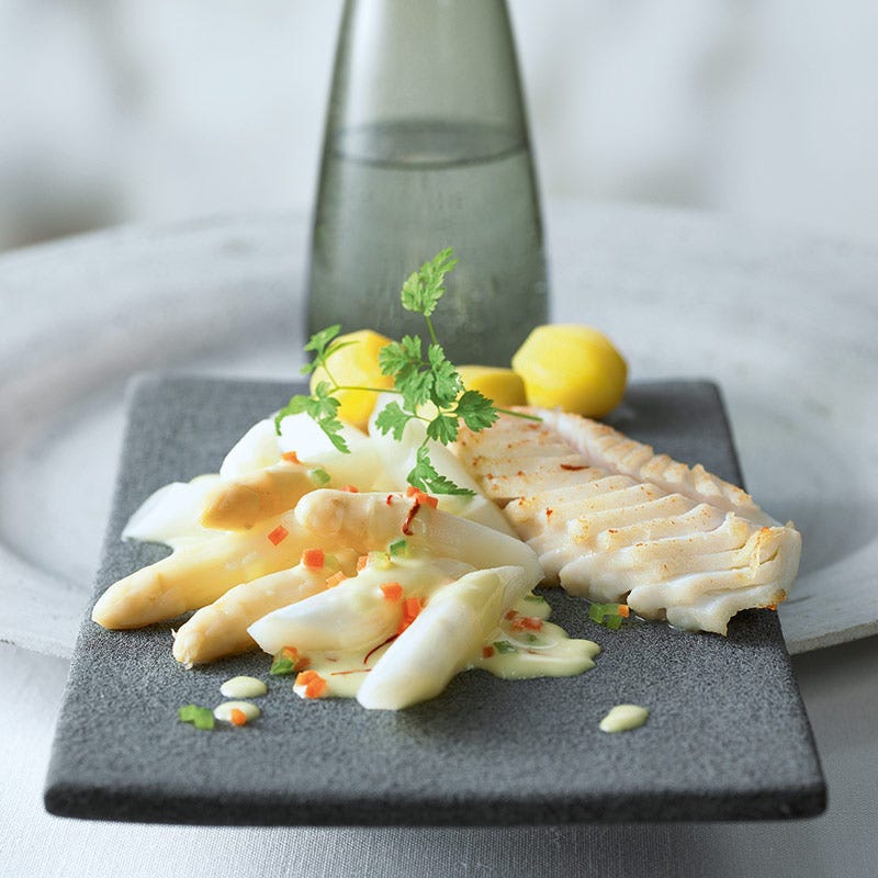 Foto av Torsk med sparris och saffranssås från WW ViktVäktarna