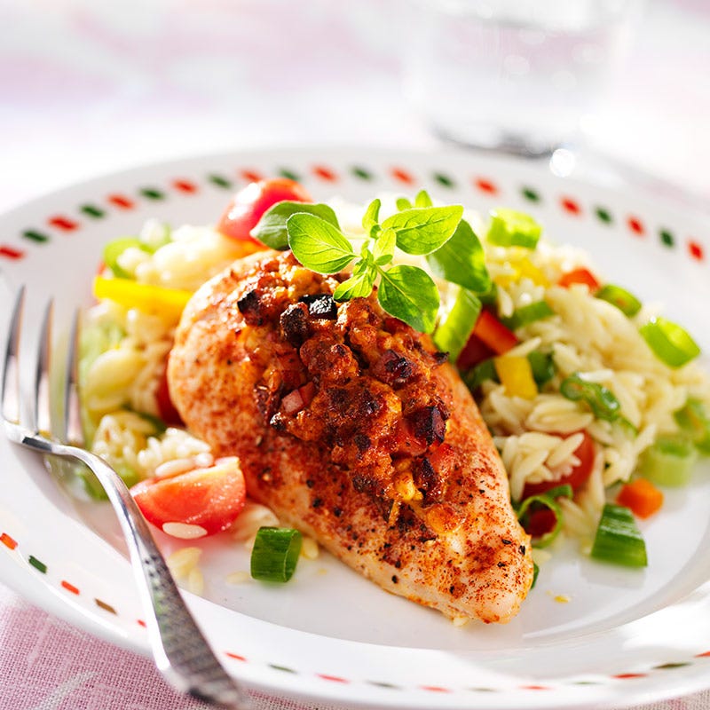 Foto av Tomat- och ostgratinerad kyckling med pasta från WW ViktVäktarna