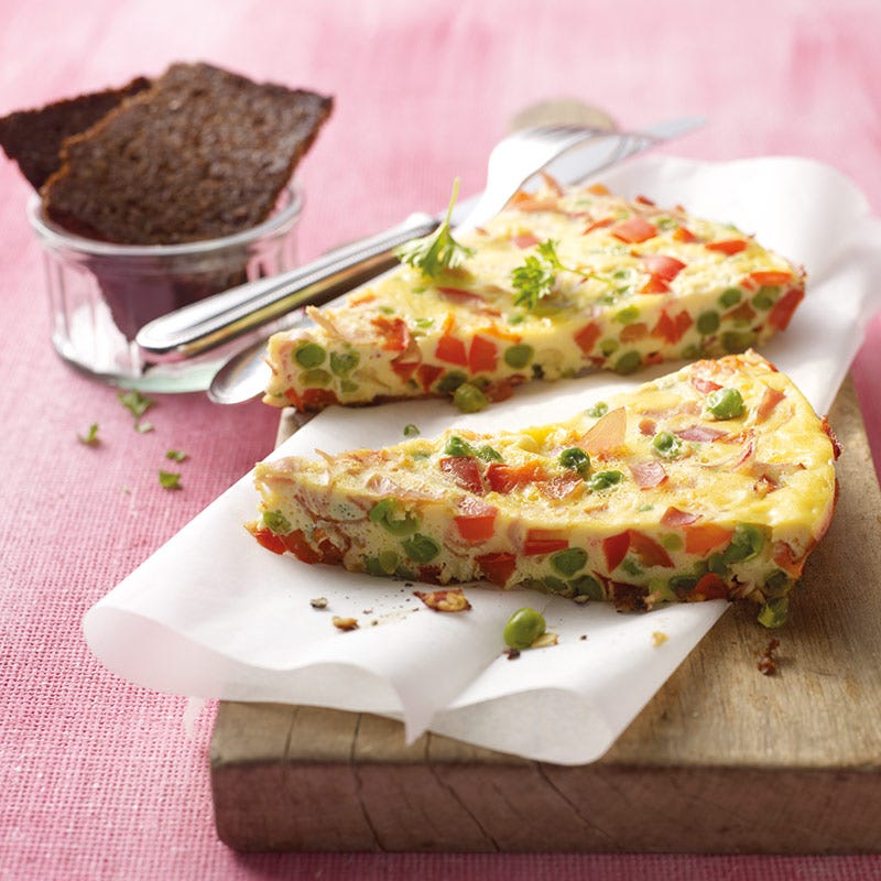 Foto av Grönsaksfrittata med rökt skinka från WW ViktVäktarna