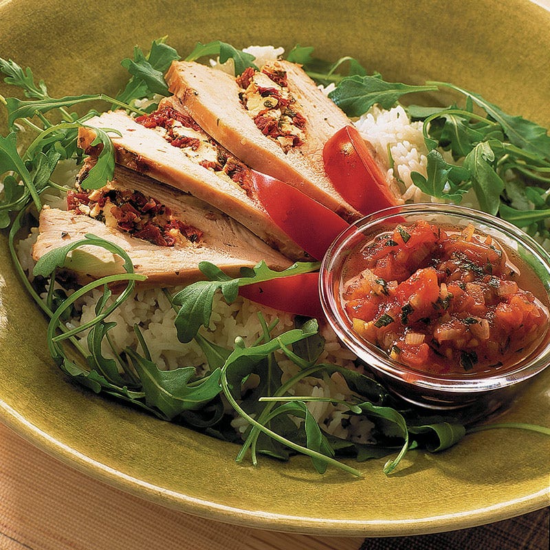 Foto av Kalkonbröst med soltorkade tomater och fetaost från WW ViktVäktarna