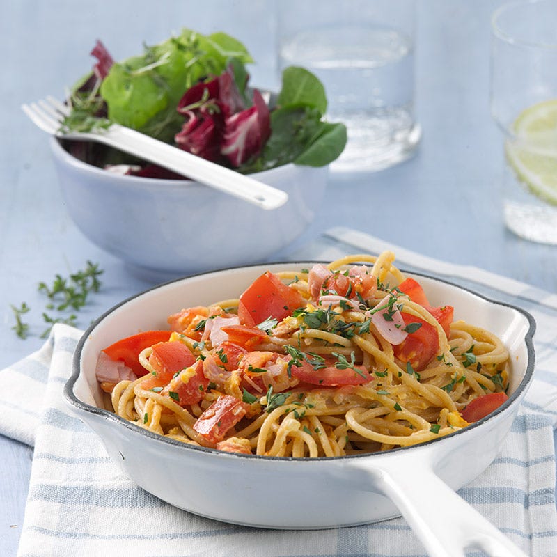 Foto av Pasta med skinka och tomat från WW ViktVäktarna