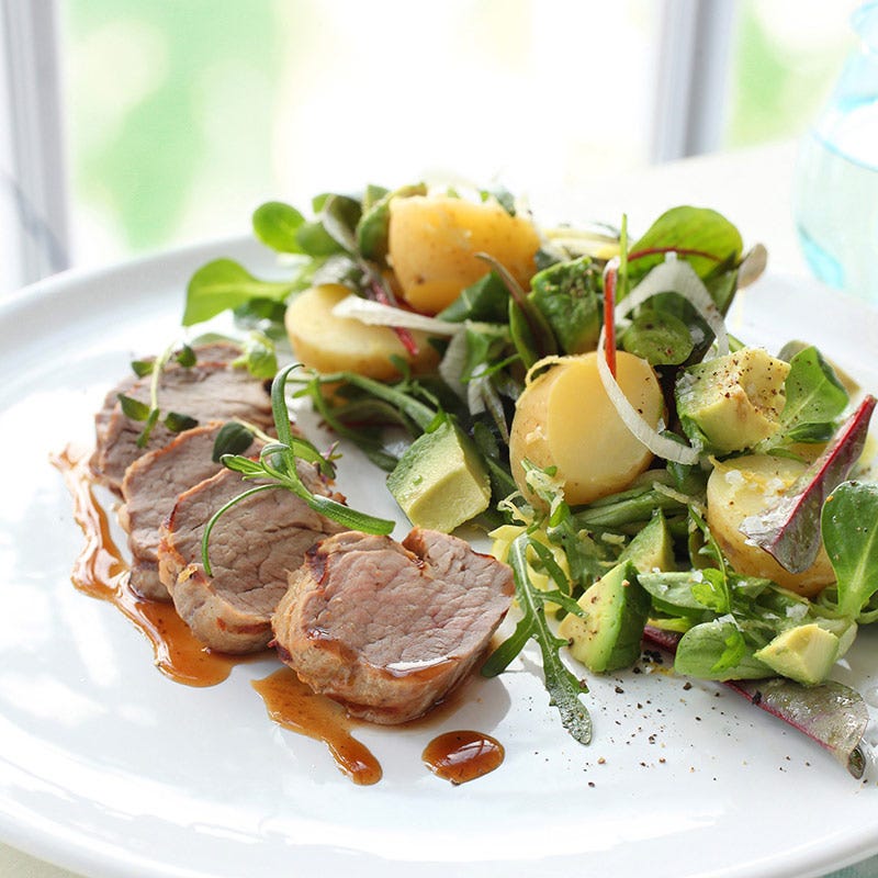 Foto av Fläskfilé med potatis- och avokadosallad från WW ViktVäktarna