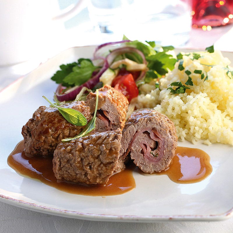 Foto av Kalvroulader, vår variant på saltimbocca från WW ViktVäktarna