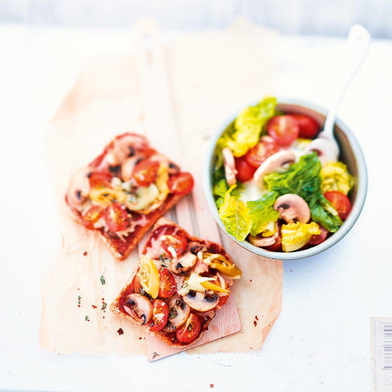Foto av Pizzatoast med krispig sallad från WW ViktVäktarna
