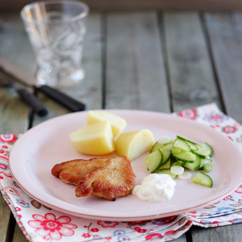 Foto av Kalkonschnitzel med senap och kaprissås från WW ViktVäktarna