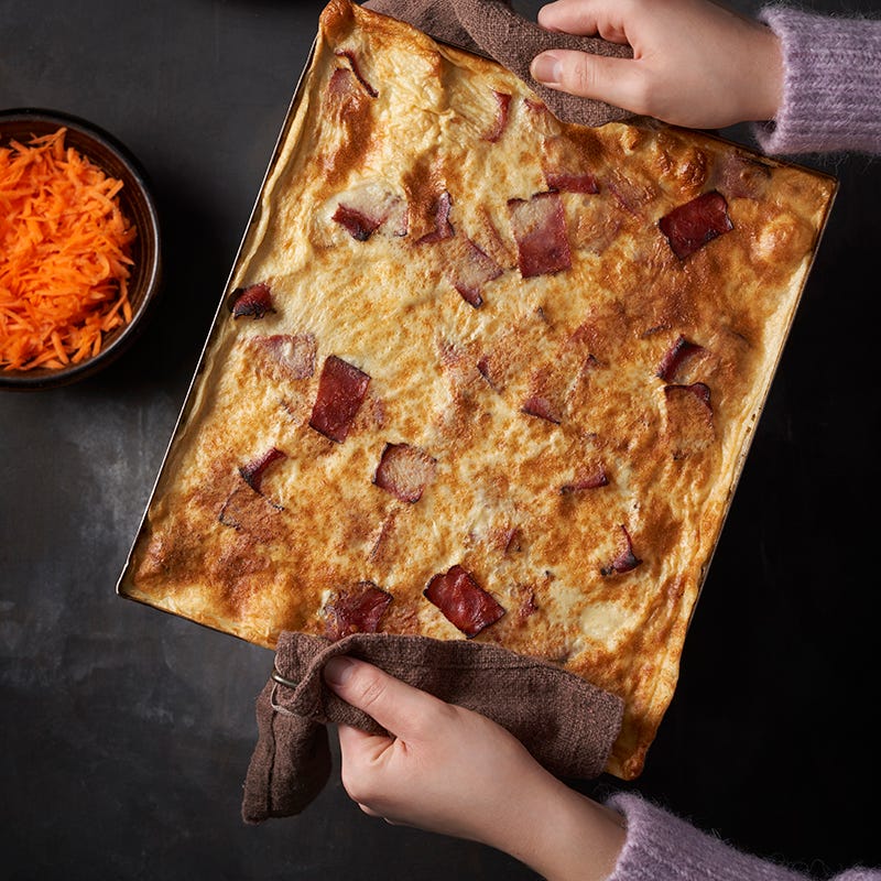 ViktVäktarna - Ugnspannkaka med kalkonbacon