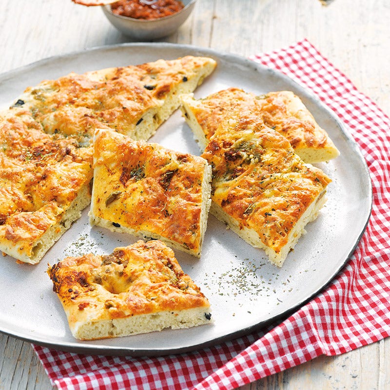 Foto av Focaccia med ost och oliver från WW ViktVäktarna