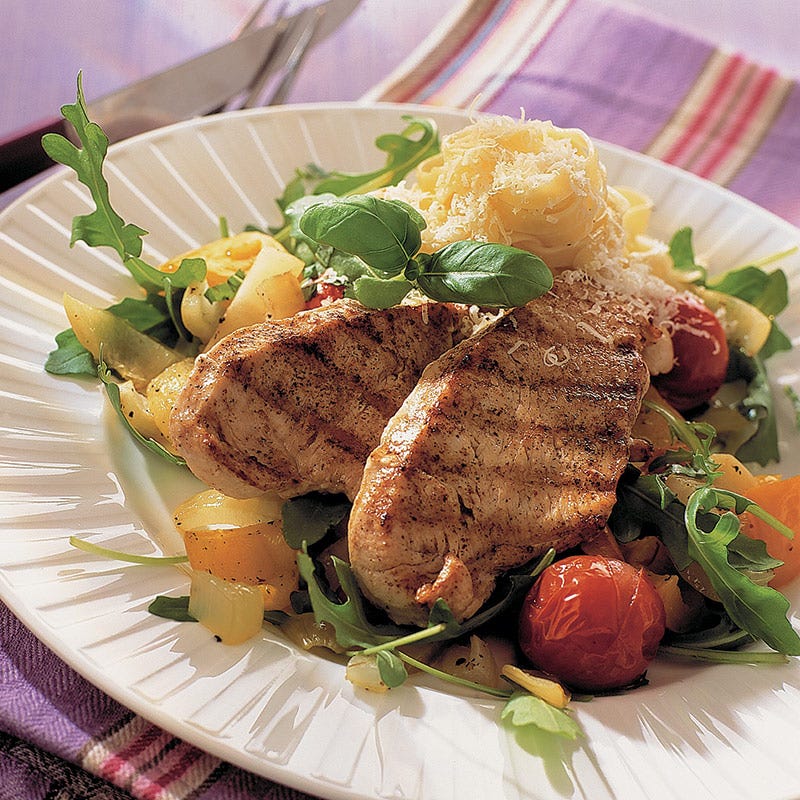 Foto av Stekt kalkonschnitzel med rostade grönsaker från WW ViktVäktarna