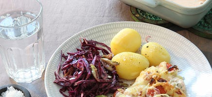 Fiskgratäng med dill och citron